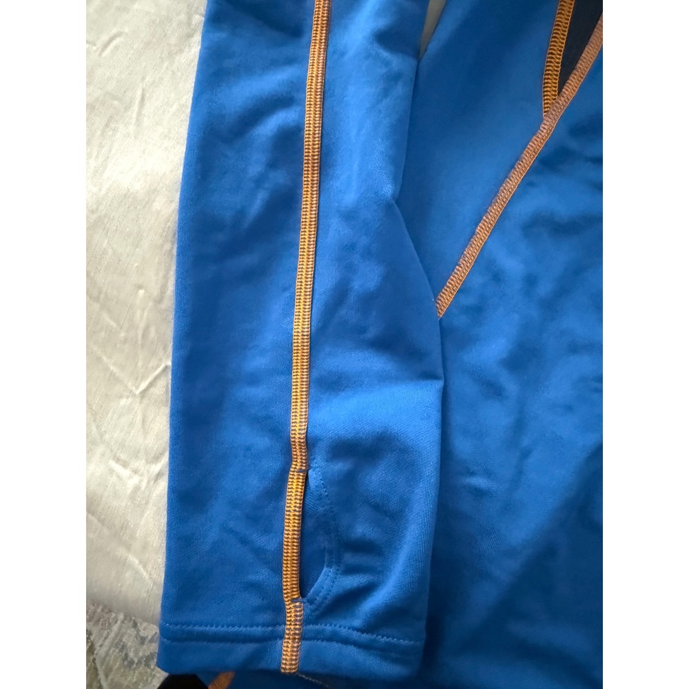 The North Face Mens Pullover Jacket Lightweight Blue Orange‎ Trim S/P Small - Picture 3 of 5